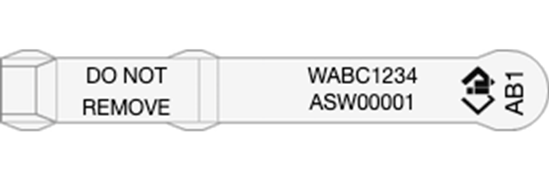 Picture of Western Australia NLIS EID Tag - Layout 1