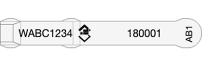 Picture of Western Australia NLIS Visual Tag - Layout 3