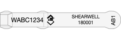 Picture of Western Australia NLIS Visual Tag - Layout 4