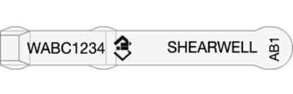 Picture of Western Australia NLIS Visual Tag - Layout 5