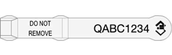 Picture of Queensland NLIS Visual Tag - Layout 1