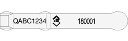 Picture of Queensland NLIS Visual Tag - Layout 3