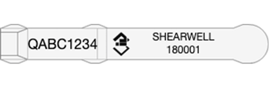 Picture of Queensland NLIS Visual Tag - Layout 4