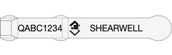 Picture of Queensland NLIS Visual Tag - Layout 5