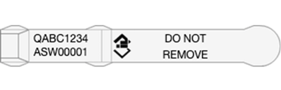 Picture of Queensland NLIS EID Tag - Layout 2