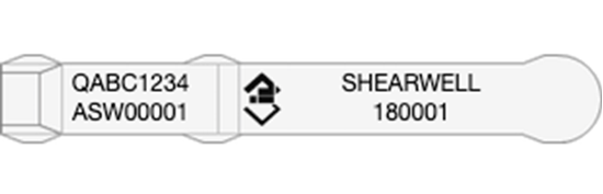 Picture of Queensland NLIS EID Tag - Layout 4