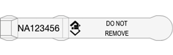 Picture of New South Wales NLIS Visual Tag - Layout 2