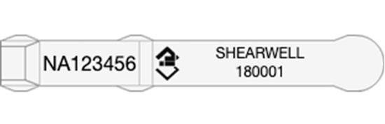 Picture of New South Wales NLIS Visual Tag - Layout 4