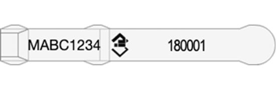 Picture of Tasmania NLIS Visual Tag - Layout 3