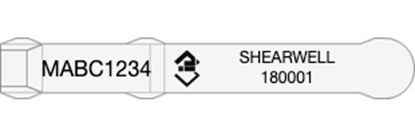 Picture of Tasmania NLIS Visual Tag - Layout 4